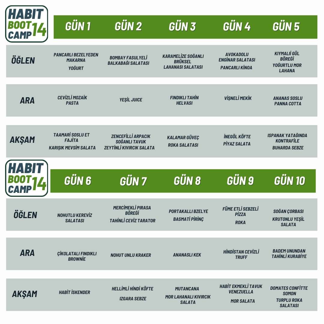 Bootcamp-14 Habit 10 Günlük Yağ Yakım Programı - Görsel 2