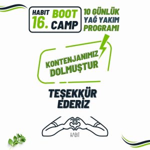 Bootcamp-16 Habit 10 Günlük Yağ Yakım Programı