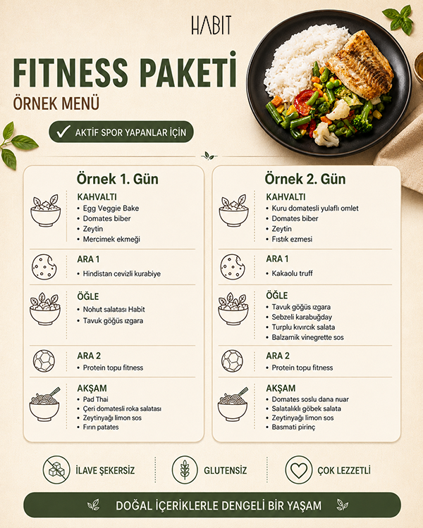 Habit Fitness Örnek Menü