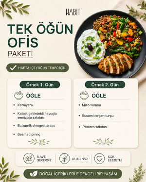 Tek Öğün Ofis Paketi Örnek Menü