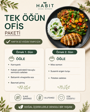 Tek Öğün Ofis Paketi Örnek Menü