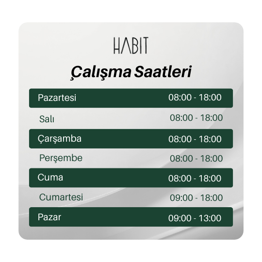 Habit Çalışma Saatleri